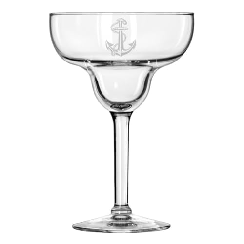 15 oz Margarita Cocktail Glass Gift Anchor with Rope