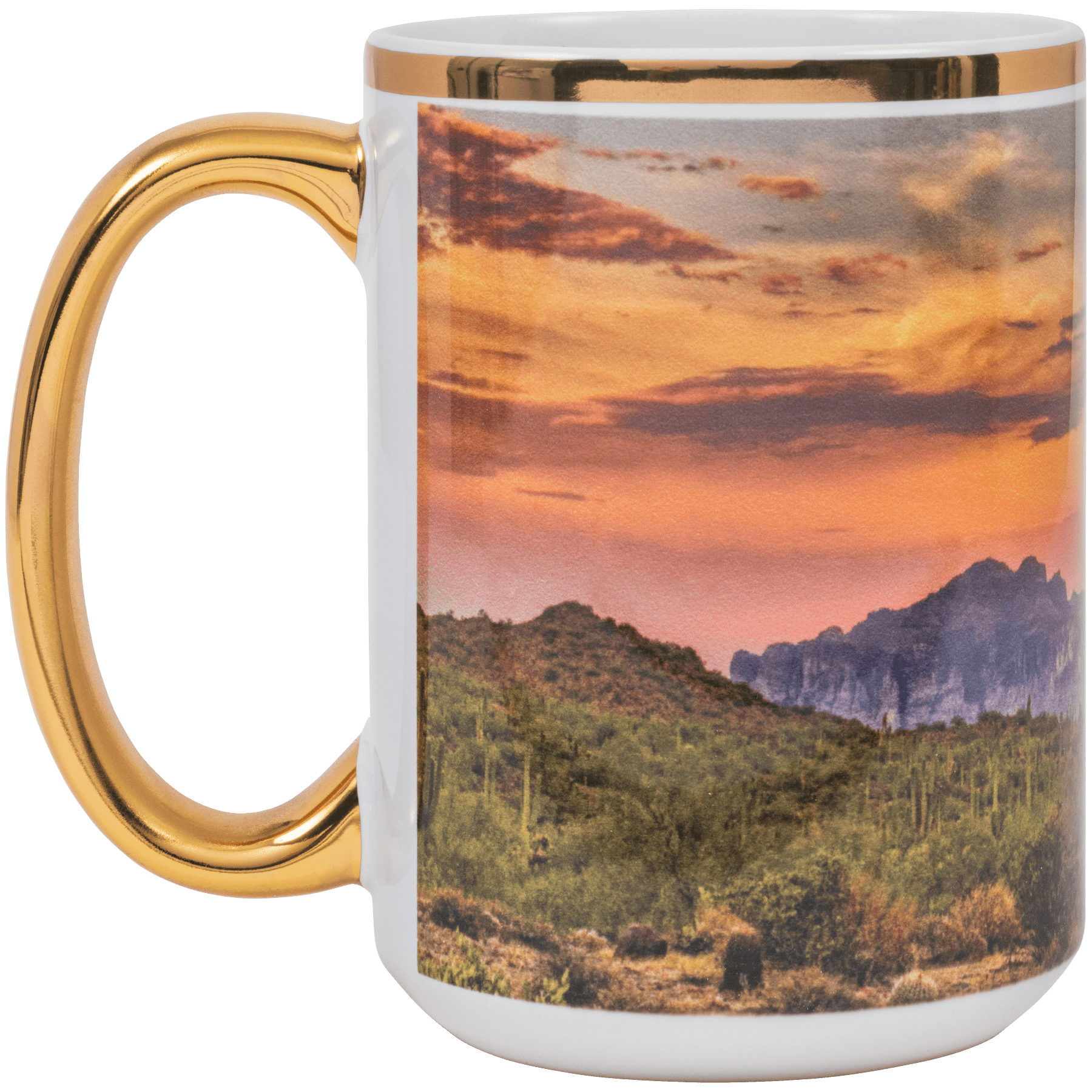 15 oz Metallic Ceramic Mug