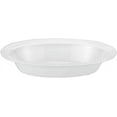 thumbnail image 1 of 15 oz Pearl White Pebbled Oval Bowl – Elegant Disposable and Reusable Plastic Serving Bowl for Salads Snacks Desserts and Dips – Sturdy and Stylish Tableware for Catering and Special Events (10), 1 of 2