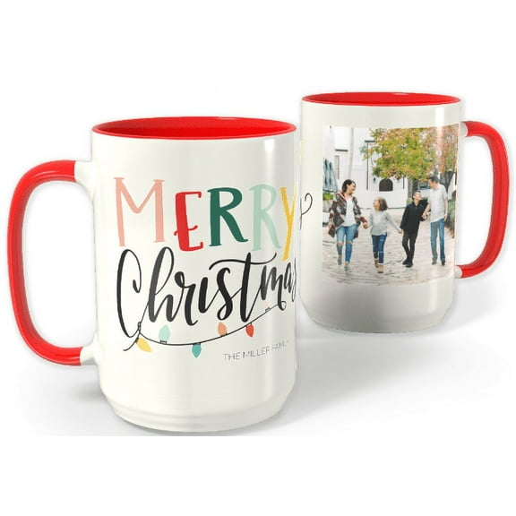 15 oz Red Ceramic Custom Mug