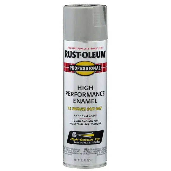 15 oz Rust-Oleum 7581838 Light Machine Gray Professional High Performance Enamel Spray Paint
