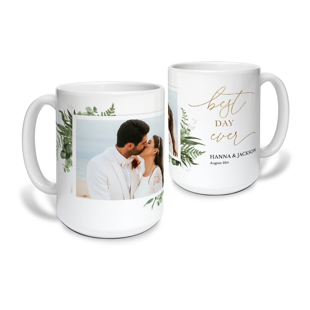 WALMART DIGITAL PHOTO CENTER 15 oz White Ceramic Custom Mug
