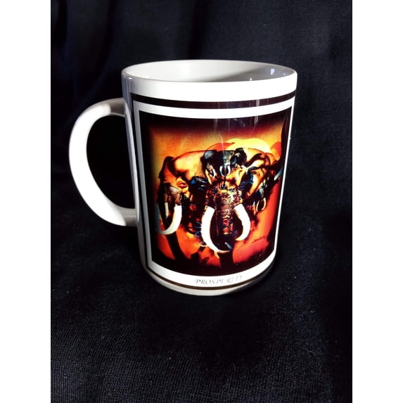 15 oz White Mug - Prosperity by Artist Leon Jones