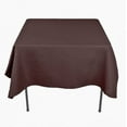 thumbnail image 1 of 15 pack 54" x 54" Square Overlay Tablecloth 100% polyester Wholesale Wedding", (Color: Brown), 1 of 1