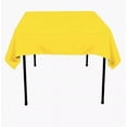 thumbnail image 1 of 15 pack 54" x 54" Square Overlay Tablecloth 100% polyester Wholesale Wedding", (Color: Yellow), 1 of 1
