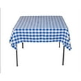thumbnail image 1 of 15 pack 54" x 54" Square Overlay checkered Tablecloth 100% polyester Restaurant", (Color: Blue), 1 of 2