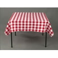 thumbnail image 1 of 15 pack 54" x 54" Square Overlay checkered Tablecloth 100% polyester Restaurant", (Color: Red), 1 of 2