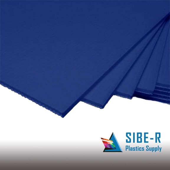 15 pack- Corrugated Plastic 24x36 4mm Dark Blue