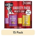 thumbnail image 1 of (15 pack) Ol' Roy Filet Mignon Flavor and Chicken and Rice Flavor Wet Dog Food Variety Pack, 13.2 oz Cans, 24 Pack, 1 of 3