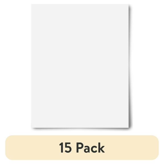(15 pack) Pen + Gear Economy White Poster Board, 22"x28", 1 Count