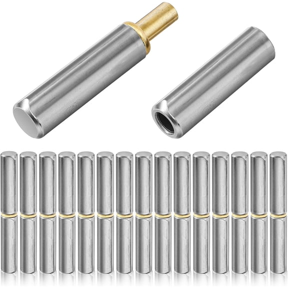15 packs of 4-5/8-inch 5/8-inch welded bullet hinges smoking pipe barrel hinges heavy-duty carbon steel removable door frame door accessories for swinging doors trailers ramps