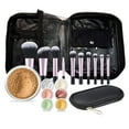 thumbnail image 1 of 15 pc STARTER KIT w/BRUSHES & CASE (DEEP TAN) Mineral Makeup Foundation Blush Bronzer Illuminating Veil Set Bare Skin Matte Powder, 1 of 6