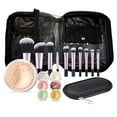 thumbnail image 1 of 15 pc STARTER KIT w/BRUSHES & CASE (PINK BISQUE) Mineral Makeup Foundation Blush Bronzer Illuminating Veil Set Bare Skin Matte Powder, 1 of 6