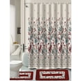thumbnail image 1 of 15-Piece Lucy High Quality Jacquard Bathroom Bath Rug Set Anti-Slip and Shower Fabric Curtain, 1 of 2