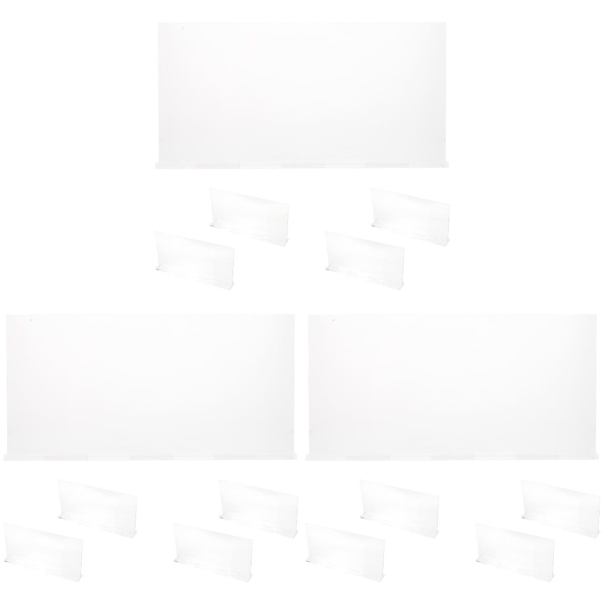 15 pcs Desk Name Plate Clear Acrylic Office Name Plate Name Plate for