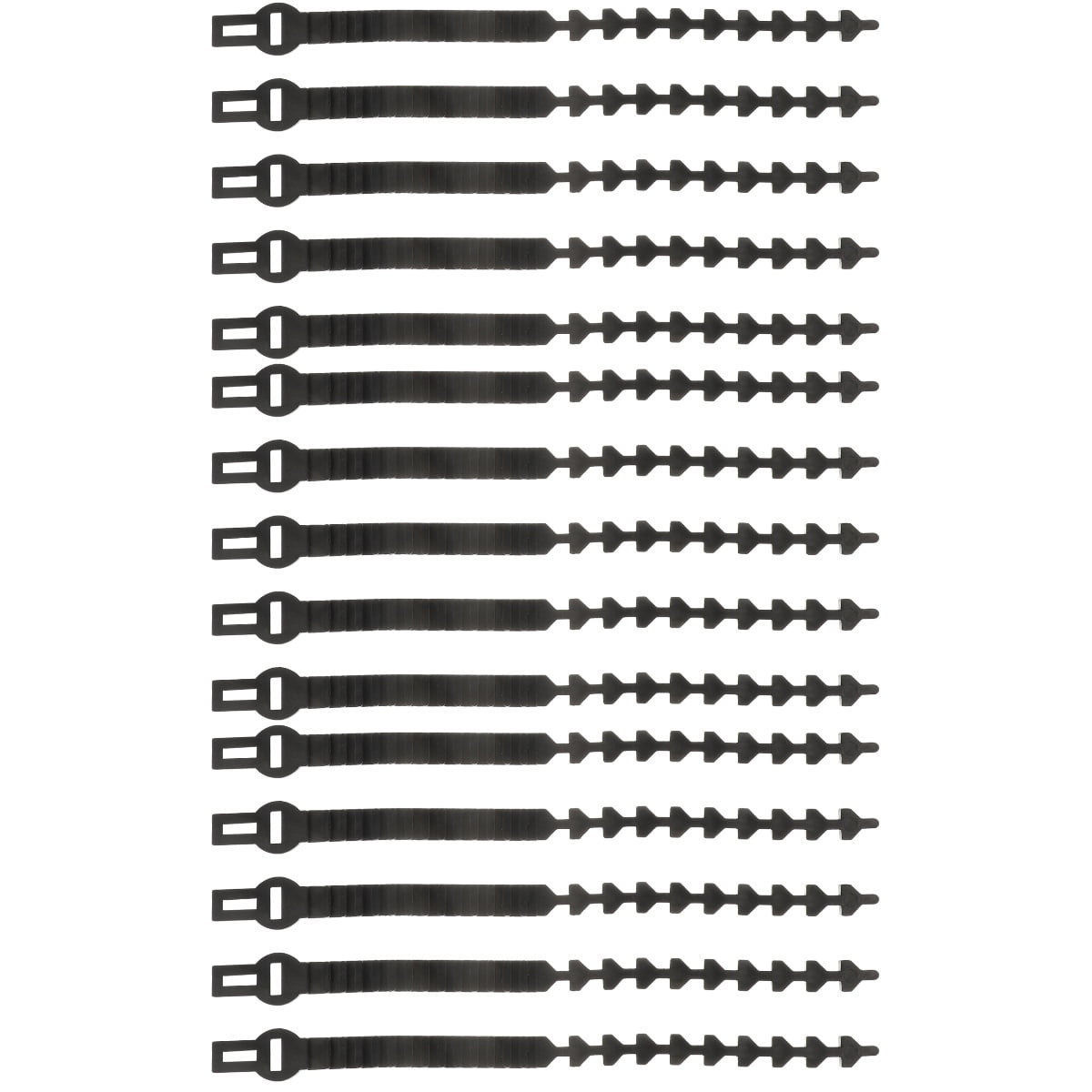 15 pcs Flexible Rubber Locking Strap Tree Straps Tree Binding Belt