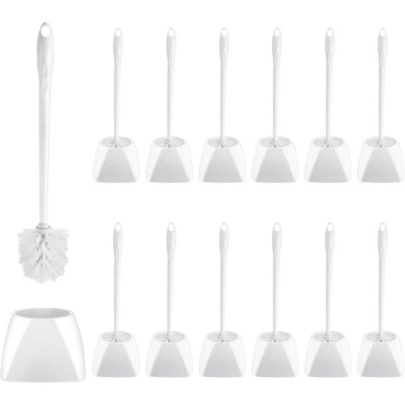 15-piece toilet brush and holder set, 16.14-inch toilet cleaning brush ...