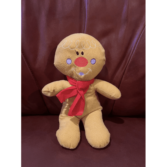 15 plush Christmas holidays gingerbread man Soft Stuffed Plush animal VTG