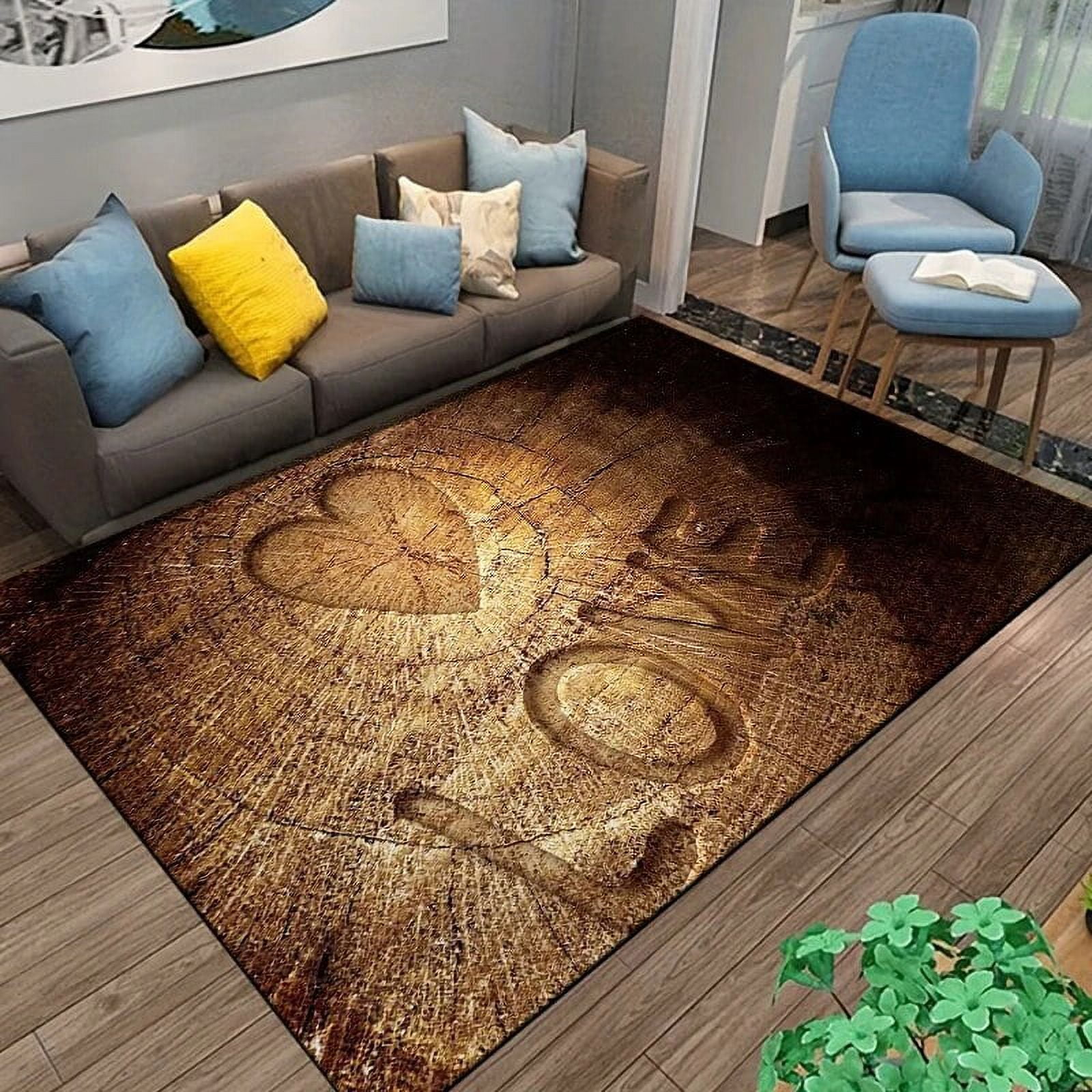15 size wood floor Pattern Rug Carpet for Living Room Bathroom Mat