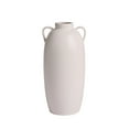 thumbnail image 1 of Better Homes & Gardens Indoor Cream Vase with Handles, 15 inch tall, 1 of 5