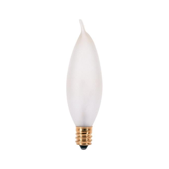 15 watts CA9 Chandelier Incandescent Bulb with E12 Candelabra, Soft White - 2 Per Pack - Pack of 10