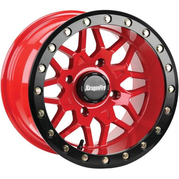 15 x 10 in. 4-156 Racing Typhon Wheel, Red