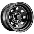 thumbnail image 1 of 15 x 10 in. 5x5.5 Bolt Pattern & 3.75 in. Backspace 97 Series Rock Crawler Flat Black Wheel, 1 of 1