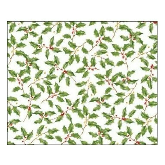 15" x 12" Christmas Holly Paper Placemats - 12 Per Pack (864003)