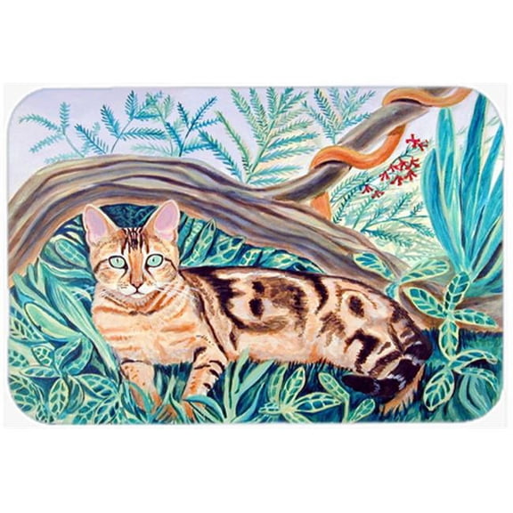 15 x 12 in. Cat Maine Coon Glass Cutting Board, Large