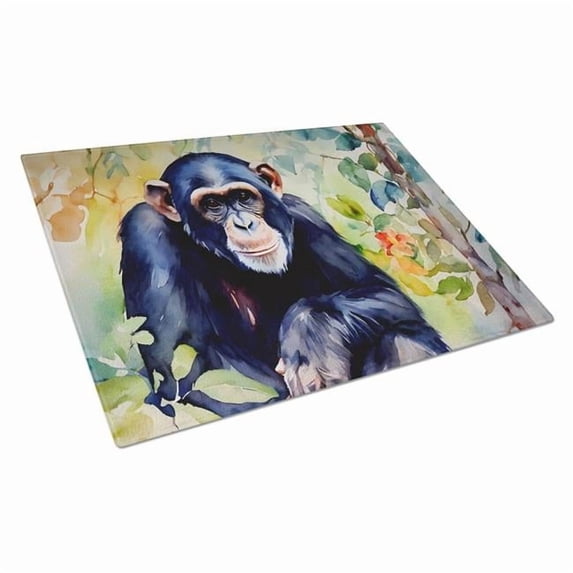 15 x 12 in. Chimpanzee Glass Cutting Board - Large