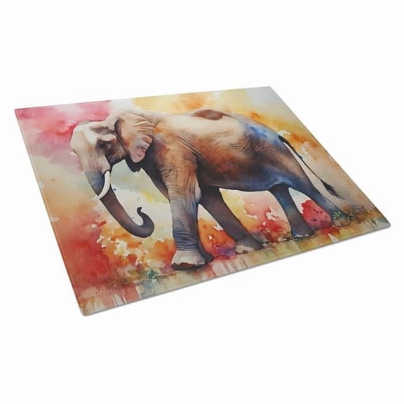 15 x 12 in. Elephant Glass Cutting Board - Large