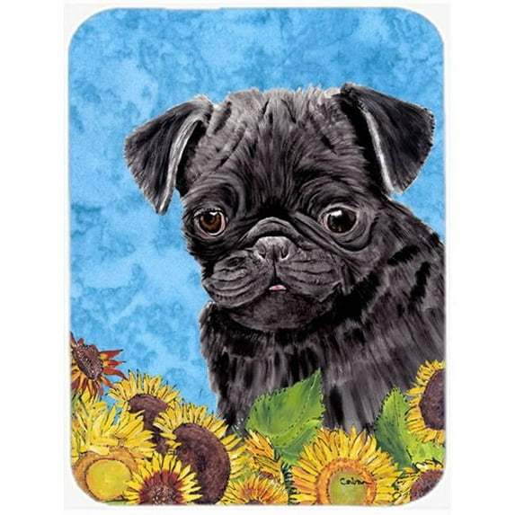 15 x 12 in. Pug Glass Cutting Board - Large