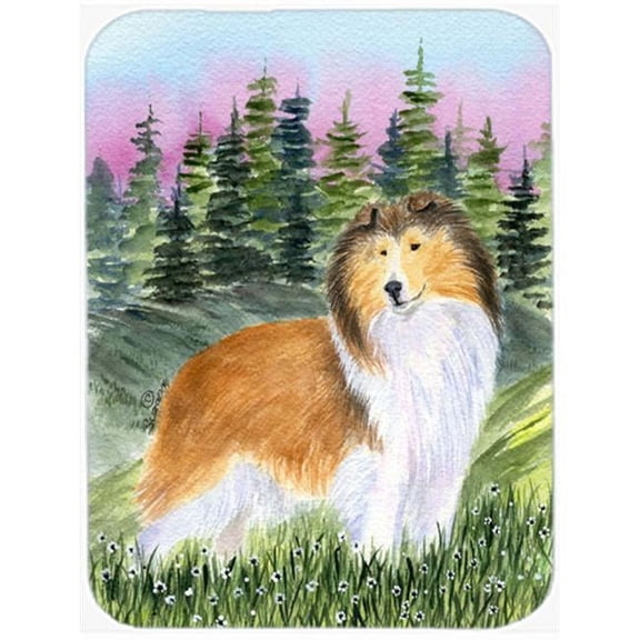15 x 12 in. Sheltie Glass Cutting Board - Large