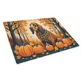 thumbnail image 1 of 15 x 12 in. Unisex Bloodhound Fall Glass Cutting Board - Large, 1 of 1