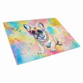 thumbnail image 1 of 15 x 12 in. Unisex French Bulldog Hippie Dawg Glass Cutting Board - Large, 1 of 1