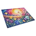 thumbnail image 1 of 15 x 12 in. Unisex Lisianthus in Color Glass Cutting Board - Large, 1 of 1