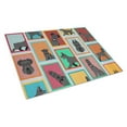 thumbnail image 1 of 15 x 12 in. Unisex Lots of Black Schnauzer Glass Cutting Board - Large, 1 of 1