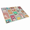 thumbnail image 1 of 15 x 12 in. Unisex Lots of Fawn Pug Glass Cutting Board - Large, 1 of 1