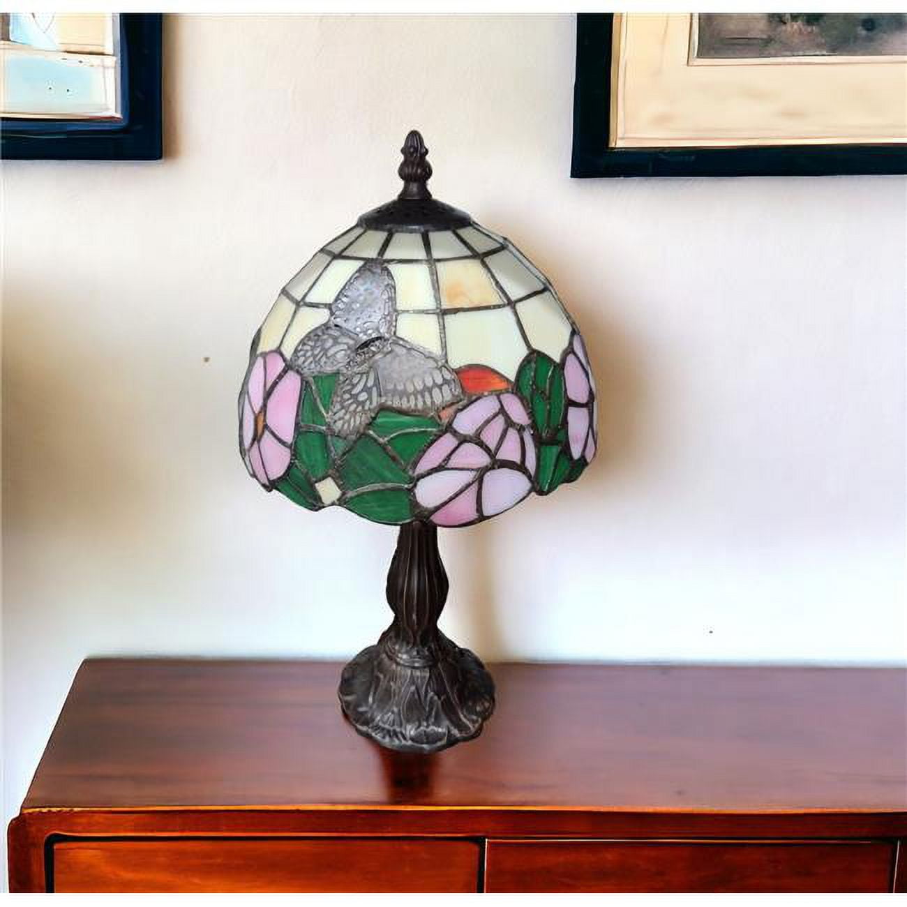 15 X 12 X 9 In Dark Brown Metal Candlestick Table Lamp With Beige 15 x 12 x 9 in dark brown metal candlestick table lamp with beige