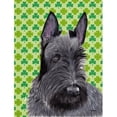 thumbnail image 1 of 15 x 15 In. Scottish Terrier St. Patricks Day Shamrock Portrait Flag, Garden Size, 1 of 1