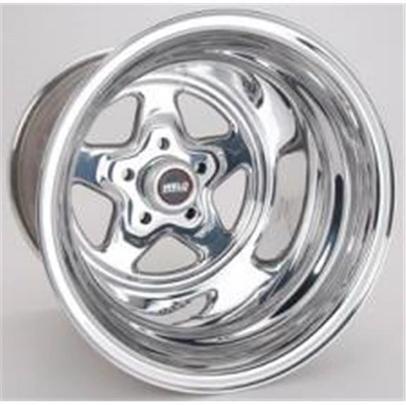 15 x 15 in. 5 x 4.5 in. Bolt Circle 4.5 in. Back Spacing 18.4 lbs Pro Star Polished Wheel