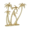 thumbnail image 1 of 15" x 16" Gold Polyresin Palm Tree Sculpture, by DecMode, 1 of 10