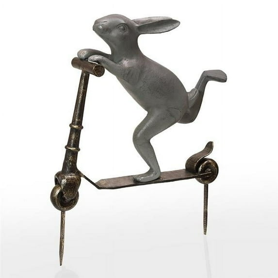 15 x 19 x 5 in. Scooter Bunny Garden Sculpture