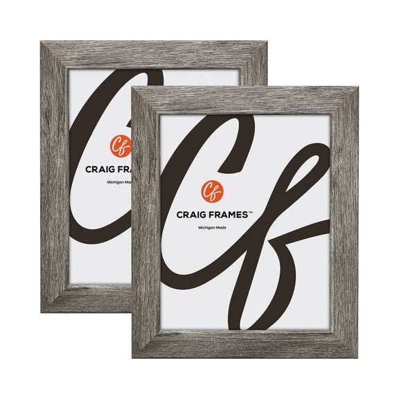 15 x 23 Gray Barnwood Picture Frame Rustic Bauhaus Series, Set of Two