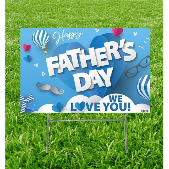 15 x 23 in. Fathers Day 02 Yard Sign