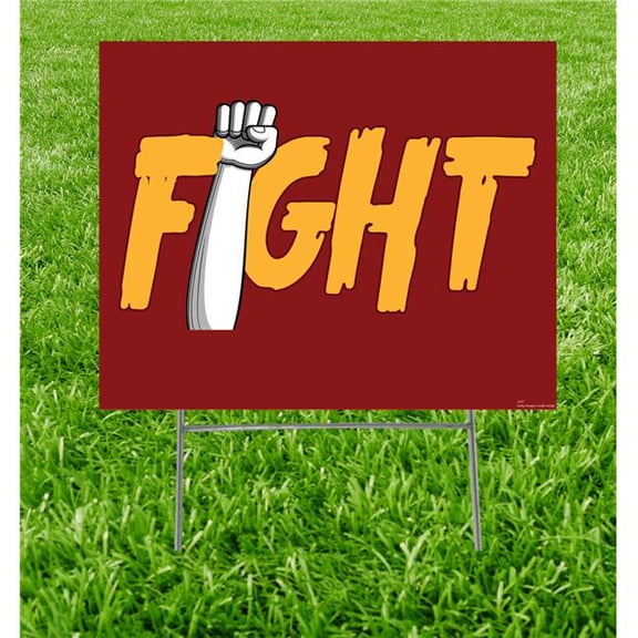 15 x 23 in. Fight Yard Sign