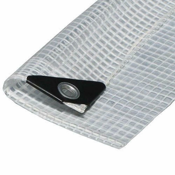 15' x 25' Clear Tarp Heavy Duty Clear Canopy Top Premium Sun Shade Tarp