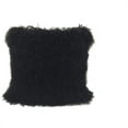 thumbnail image 1 of 15 x 25 in. Lumbar Black Tibetan Lamb Pillow, 1 of 1
