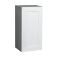 thumbnail image 1 of 15" x 30" Wall Cabinet-Single Door-with Shaker White Matte door, 1 of 4