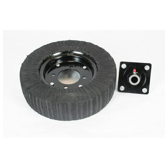 15" x 4" CUTTER TAIL WHEEL TIRE WITH FABRICATED HUB - FITS 1" AXLE
